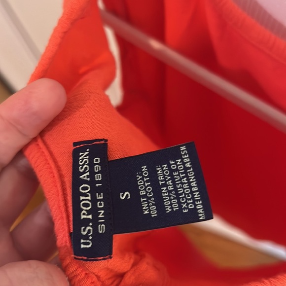 Ralph Lauren orange butterfly sleeve t-shirt - Picture 2 of 4